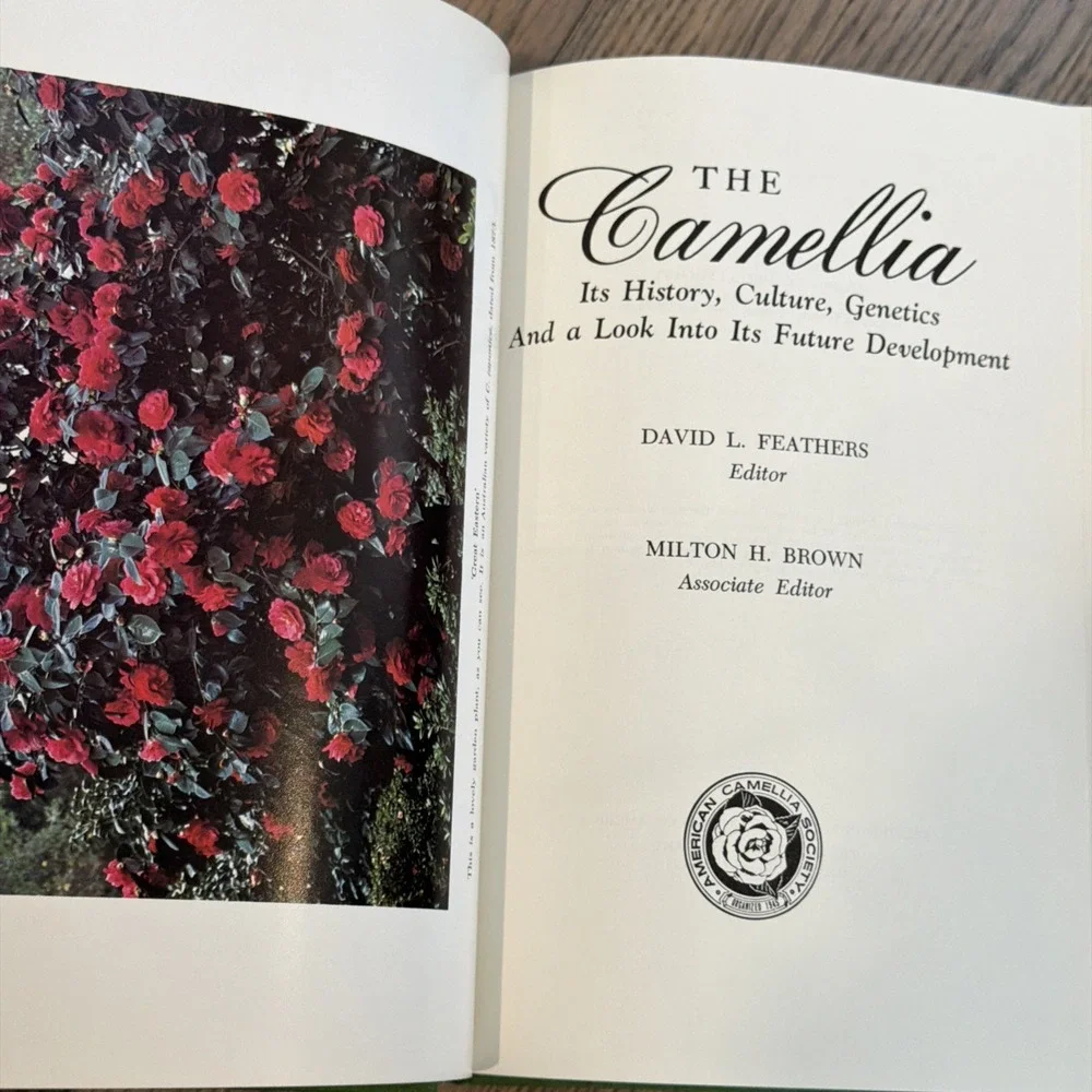 Vtg The Camellia History Culture Genetics 1978 Hardcover Feathers‎ Brown
